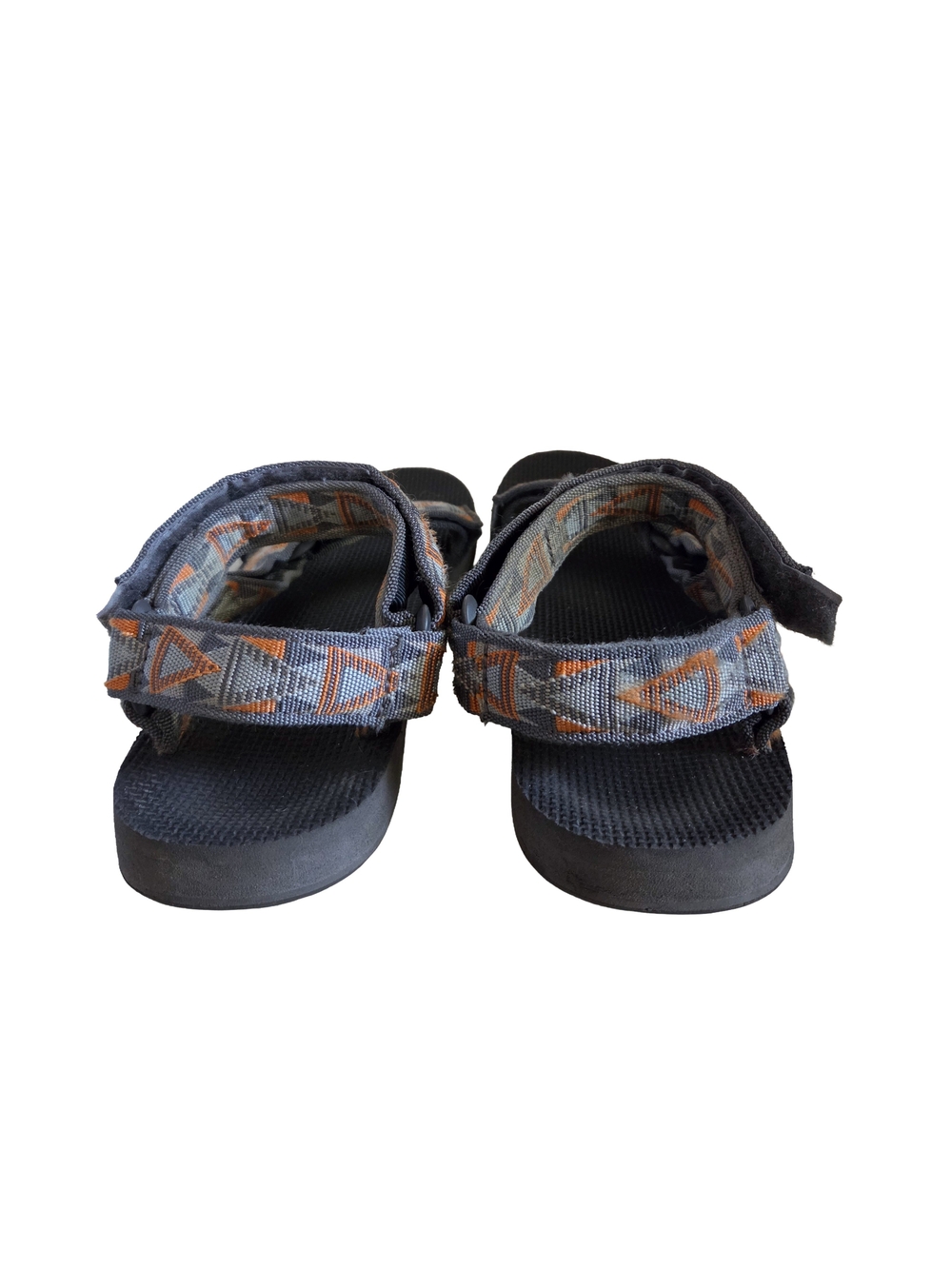 Men's Teva Original Universal Sandals Geometric Mosaic Brown Adjustable Straps - Picture 4 of 10
